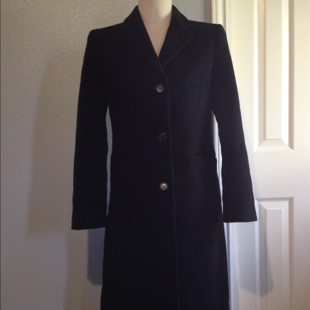 J Crew Wool/Cashmere Full length Dress Coat